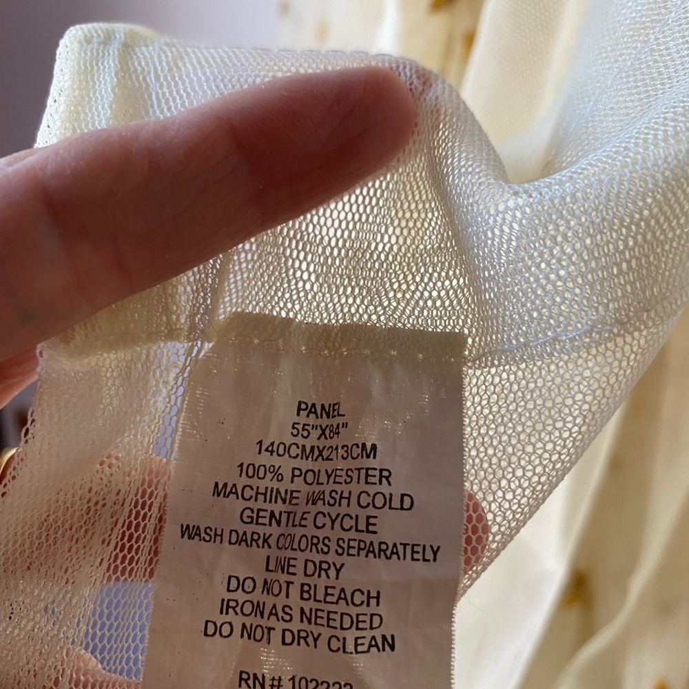 Curtain Boho Embroidered Flower Look Beautiful Flowers Orange Red Yellow - Picture 7 of 7